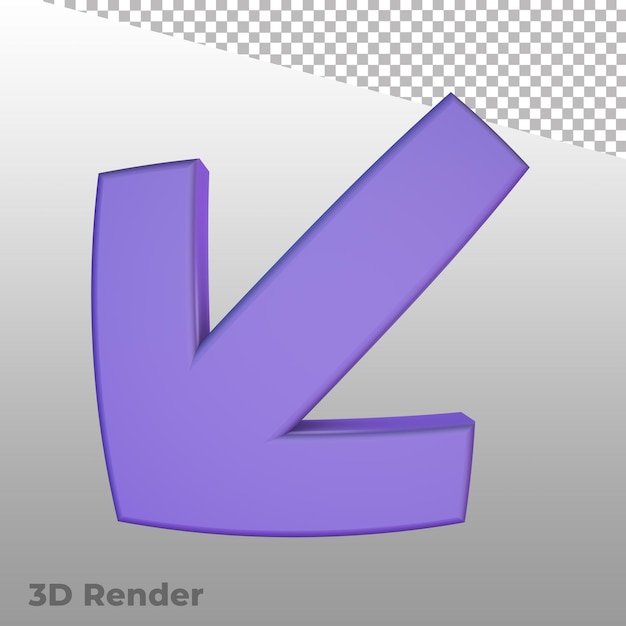 3d render arrow symbols ui icons