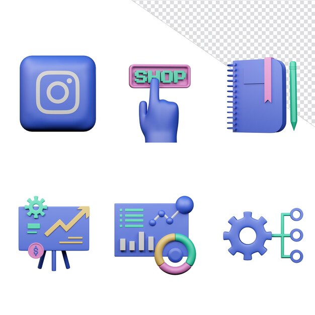 PSD 3d render asset design 3d icon illustration