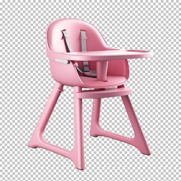 Render 3d di una sedia per l'alimentazione dei bambini
