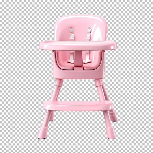 PSD 3d render of baby feeding chair