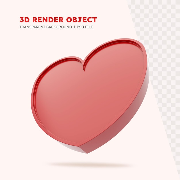 PSD 3d render bańki czatu miłości