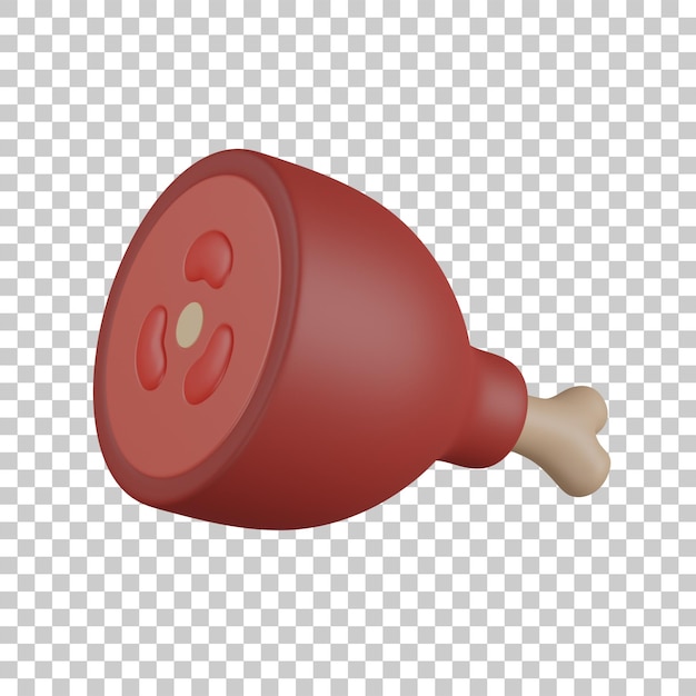 3d render beef illustration