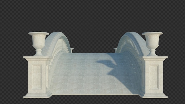 3d render bouwstructuur geïsoleerd