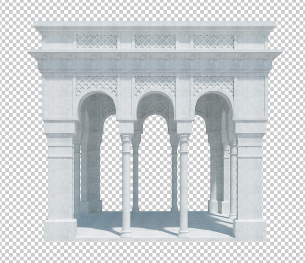 3d render bouwstructuur geïsoleerd