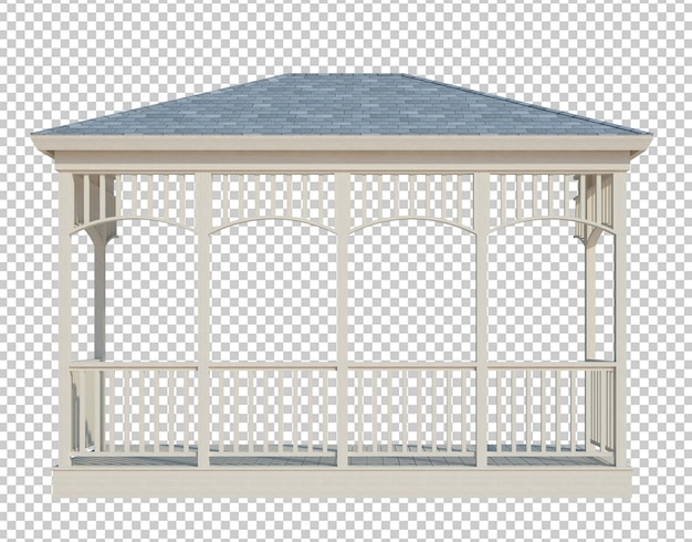 PSD 3d render bouwstructuur geïsoleerd