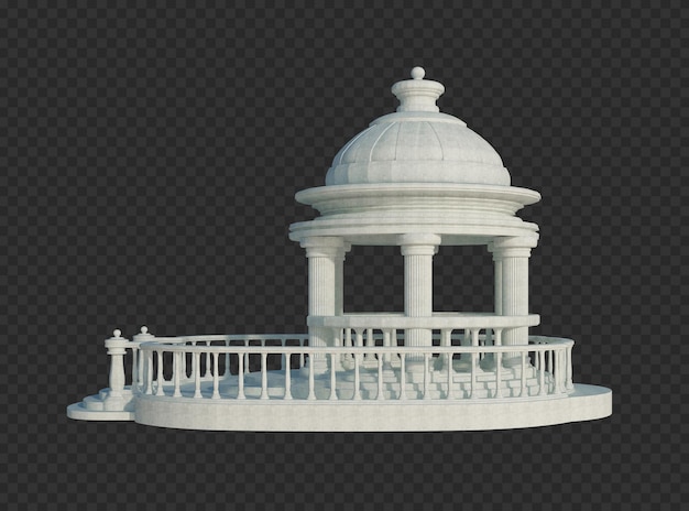 3D Render Bouwstructuur Op Geïsoleerd