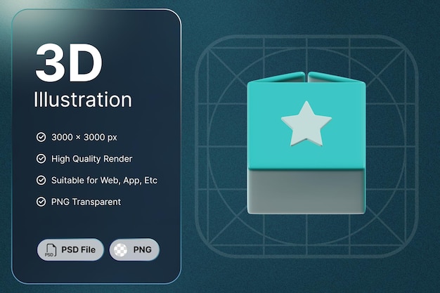 PSD 3d render box center zobacz ecommerce concept nowoczesna ikona ilustracje design