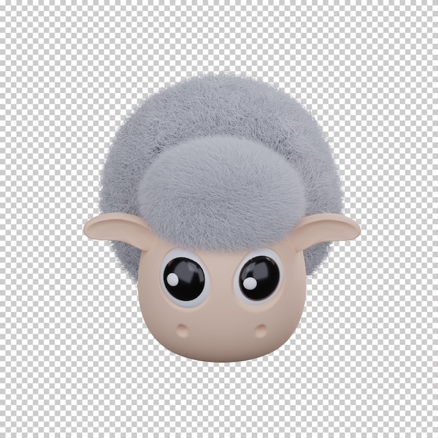 3d render brown sheep