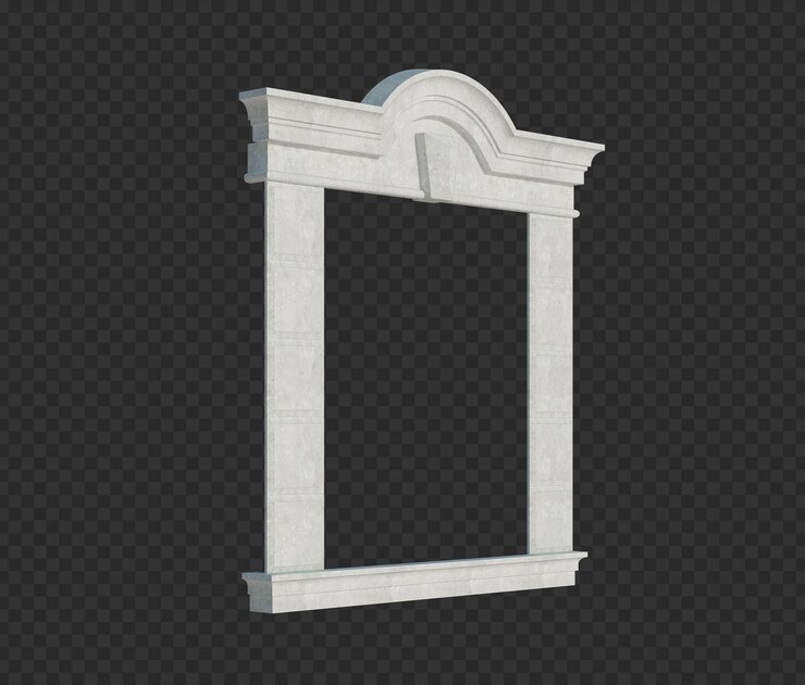 PSD 3d визуализация строительной структуры изолированные