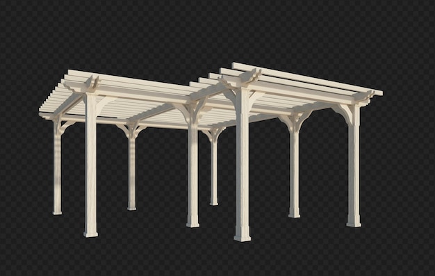 PSD 分離された3dレンダリングの建物構造