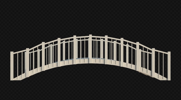 分離された3Dレンダリングの建物構造