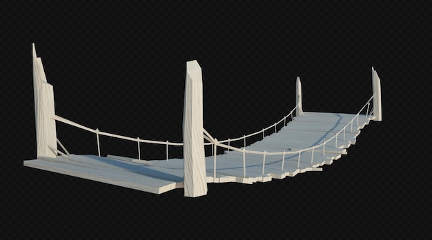 PSD 3d render building structure isolated