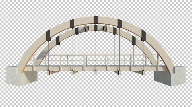 PSD 分離された3dレンダリングの建物構造