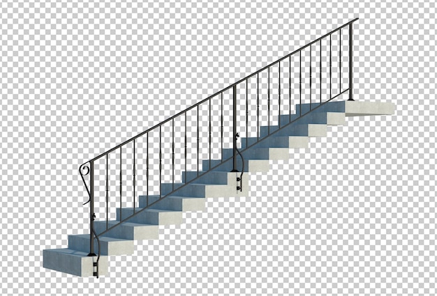 分離された3dレンダリングの建物構造