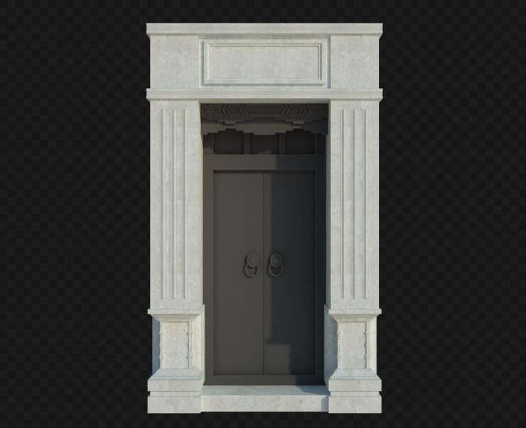 PSD 3d визуализация строительной конструкции изолированы