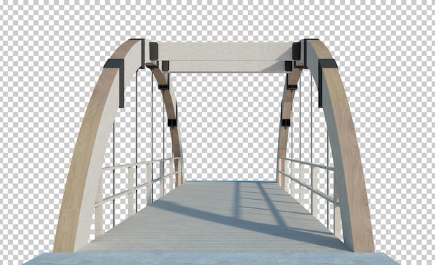 PSD 3d render building structure isolated