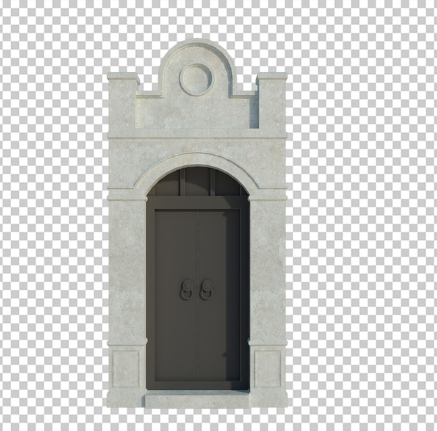 PSD rendering 3d della struttura dell'edificio isolata