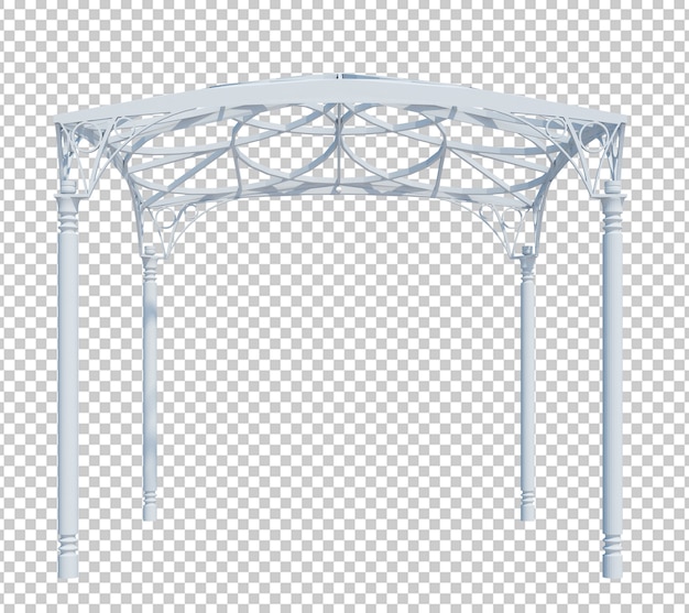 3d Render Building Structure Isolated
