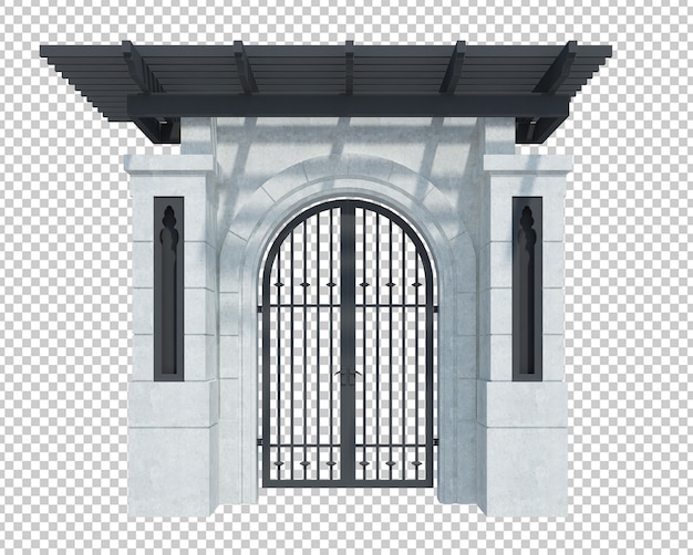 3d render building structure isolated