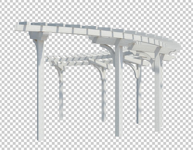 3d render building structure isolated