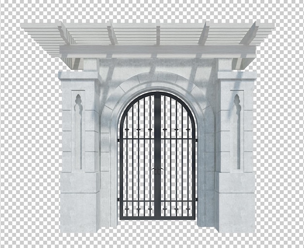 3d render building structure isolated