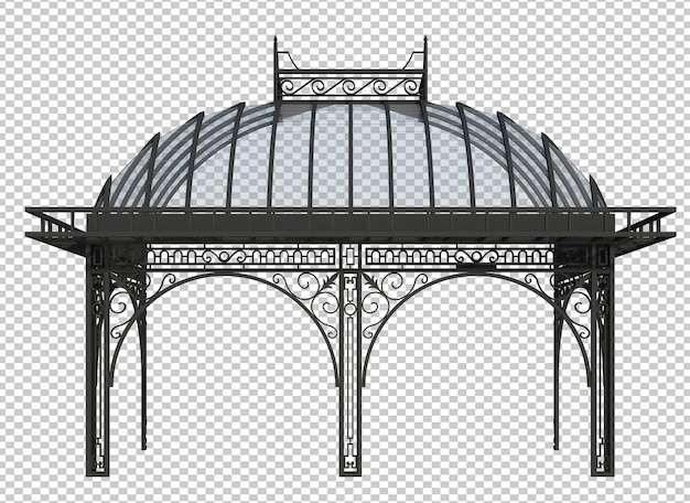 PSD 分離された3dレンダリングの建物構造