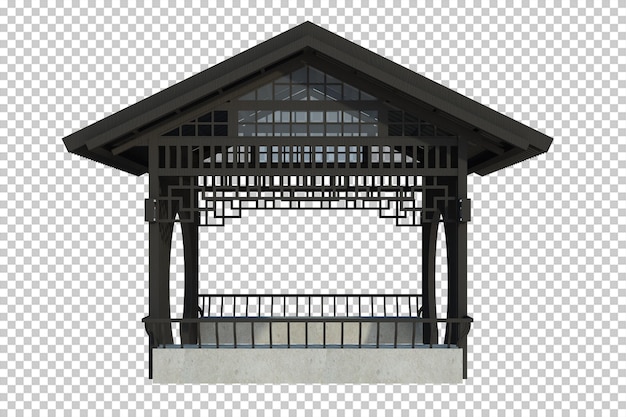 PSD 分離された3dレンダリングの建物構造