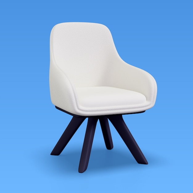 3d render of business furniture illustration