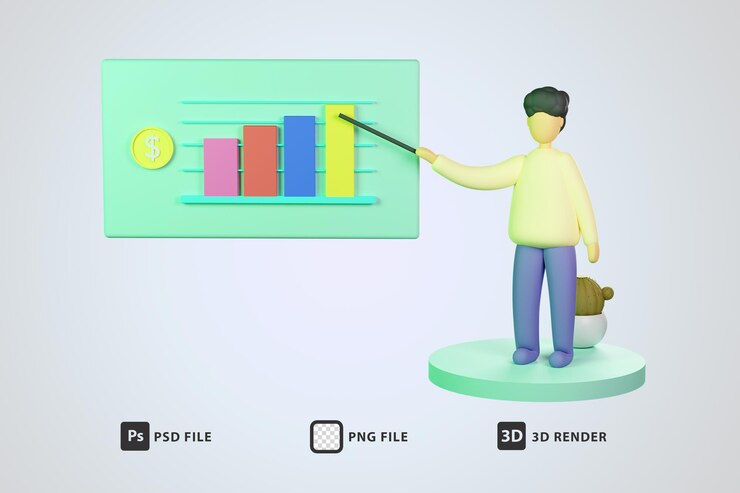 PSD 3d render business plan