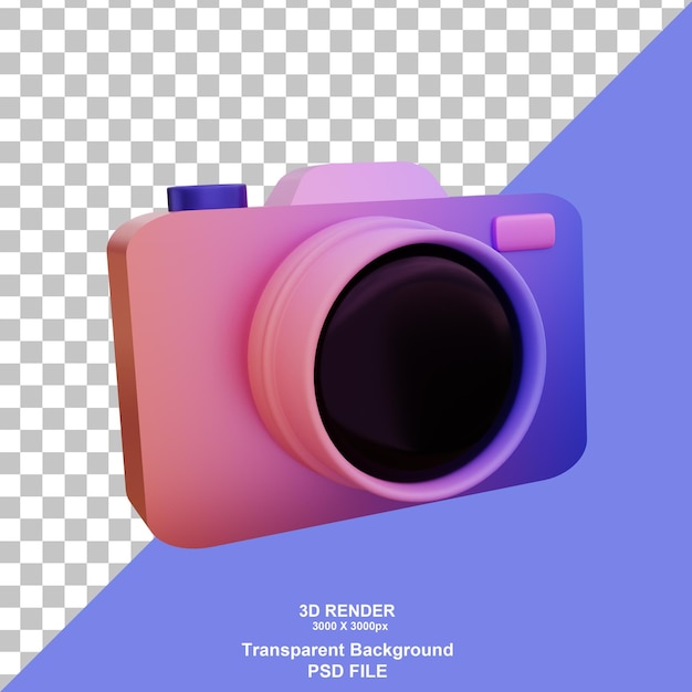 3d render camera icon