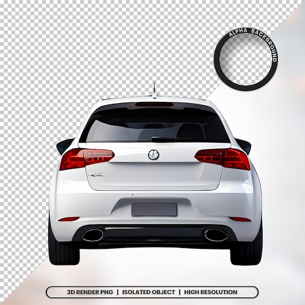3D Render Car Background Element Icon PSD PNG