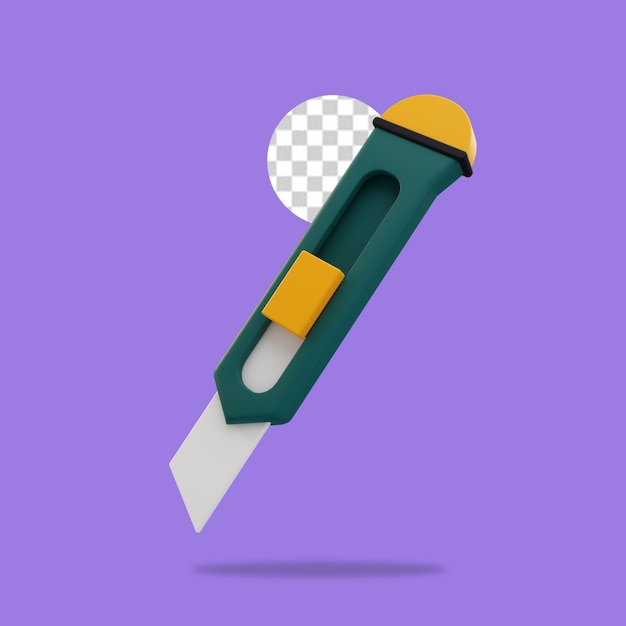 PSD 3d render chacklist icon isolated