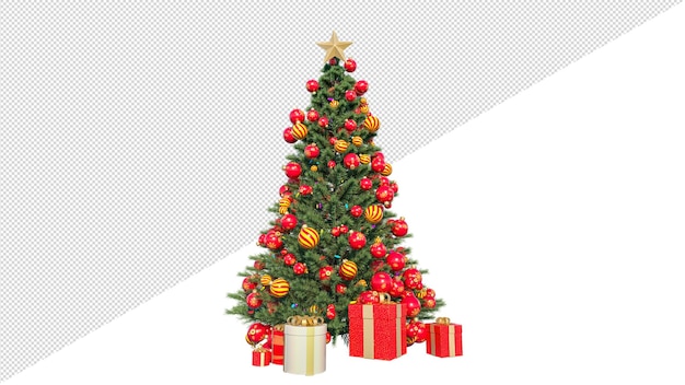 3d render albero di natale