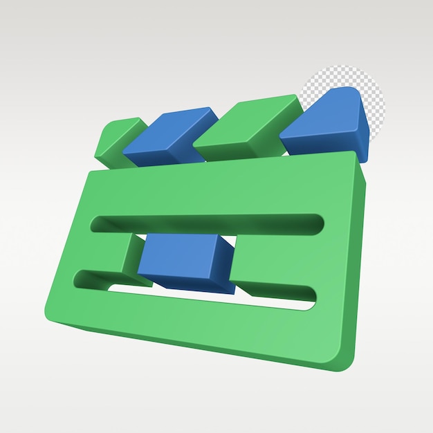 3D Render Cinema en Celebrity Icon Symbol