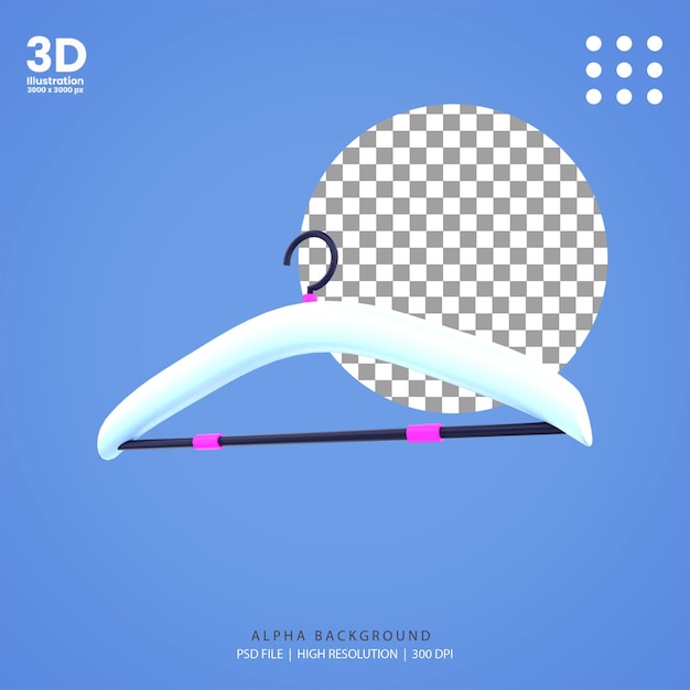 3 d レンダリング ハンガー イラスト