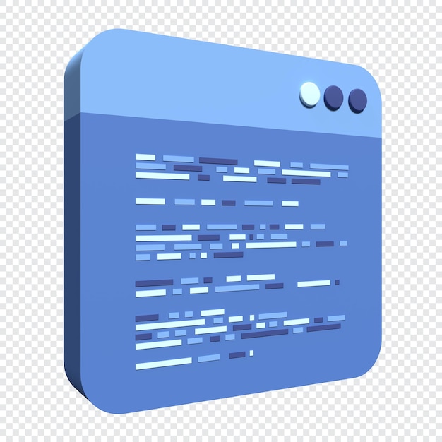 3 d レンダリング コーディング アイコン コーディング画面 3 d レンダリング構文コードを使用したプログラミング 3 d レンダリングの図