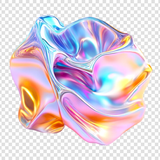 3d render of colorful abstract liquid shape