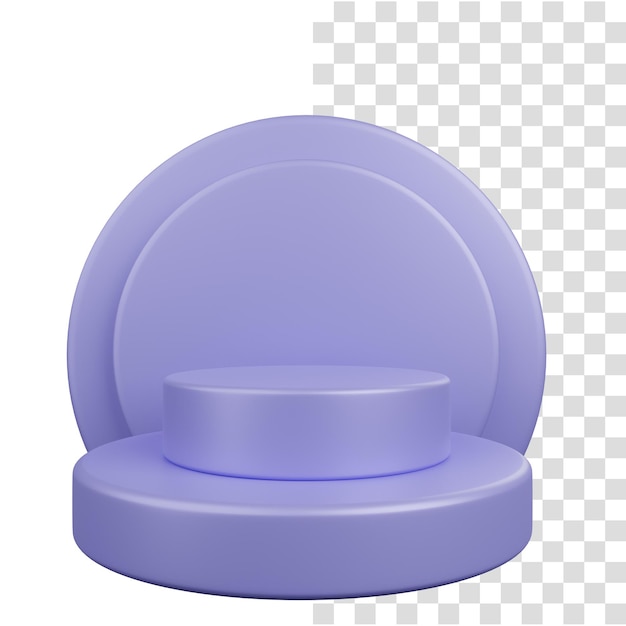 3d render concept podium blank for product