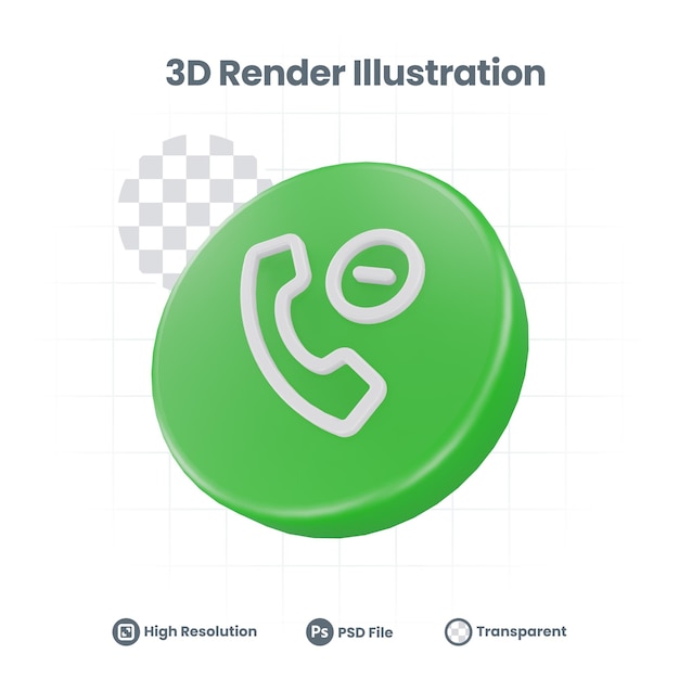 PSD icona di conversazione di rendering 3d per la promozione sui social media dell'app mobile web