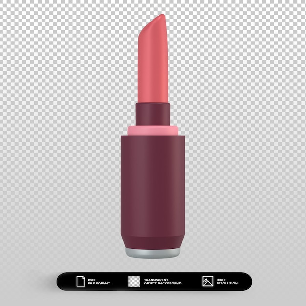 3d render cosmetic lipstick icon