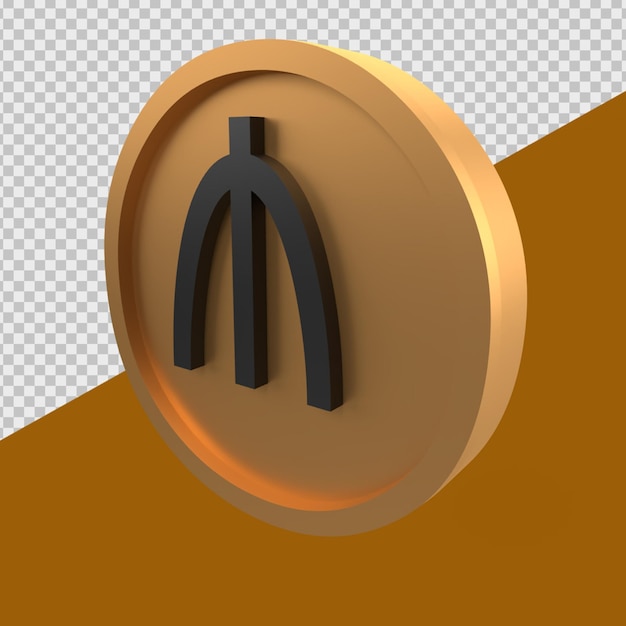 3D 렌더링 통화 아제르바이잔 마나트