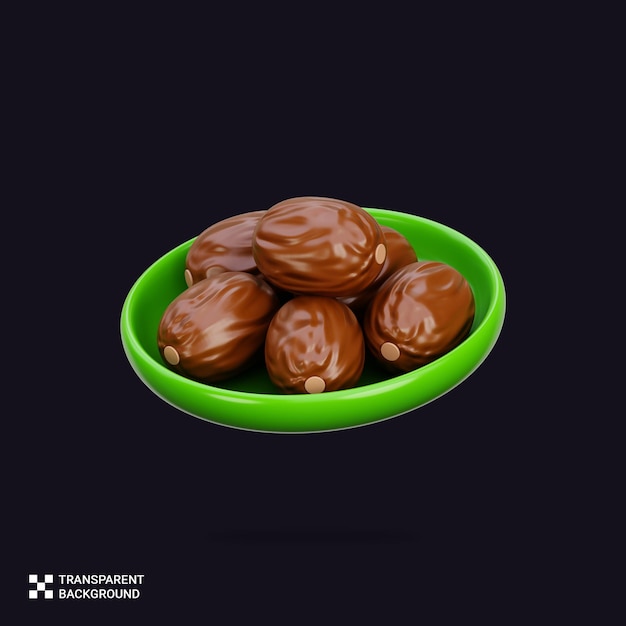 3D Render of Dates Cluster