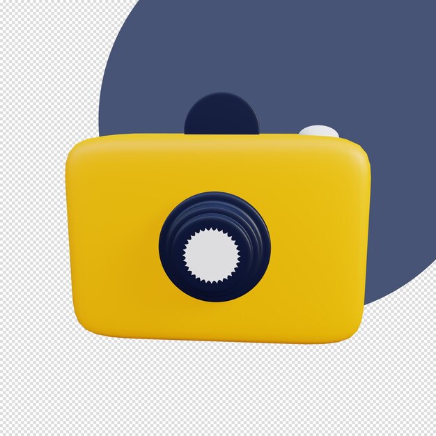 PSD 3d render digital camera icon