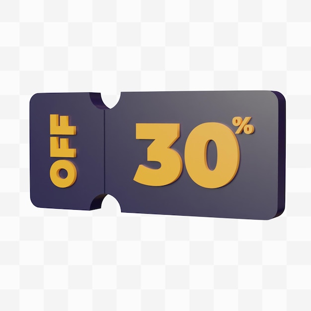 3d render discount 30%