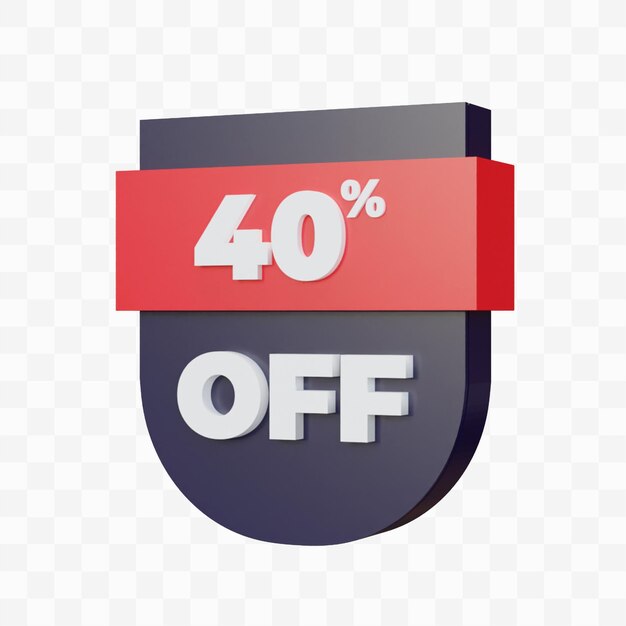 3d render discount 40%