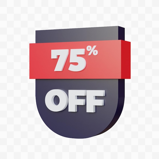 PSD 3d render discount 75%