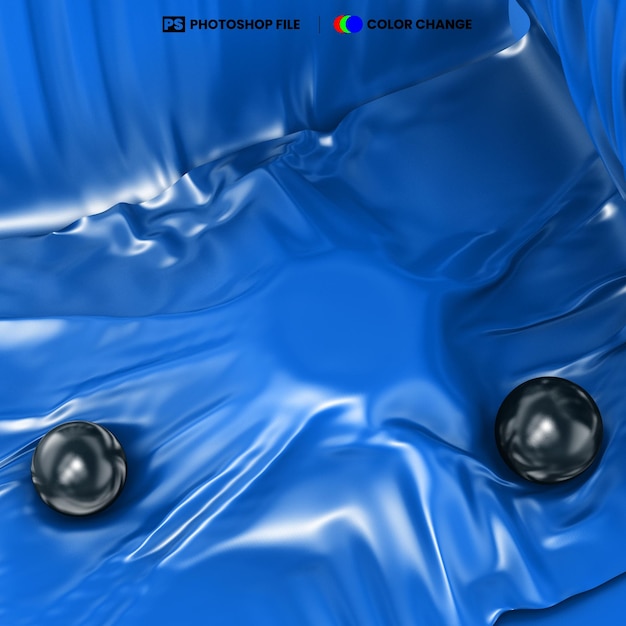 PSD 3d render doek podium