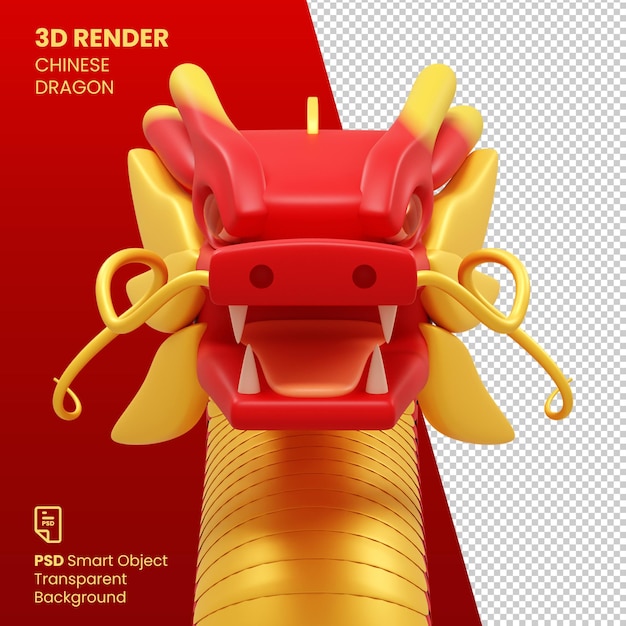 3dレンダリング ドラゴン 中国の新年