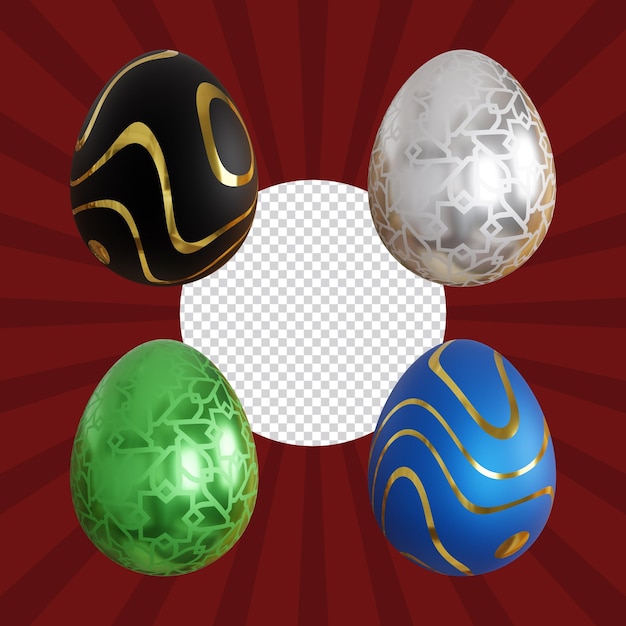 3D render easter egg