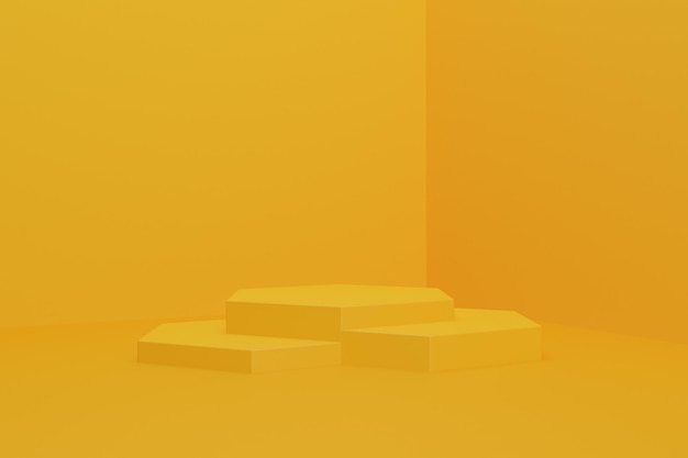 3D render eenvoudig podium